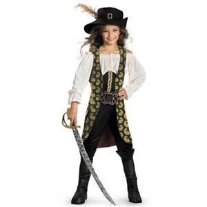 【コスプレ】 disguise Pirate Of The Caribbean ／ Angelica Deluxe Child 7-8 パイレーツ・オブ・カリビアン アンジェリカ キッズ・子供用