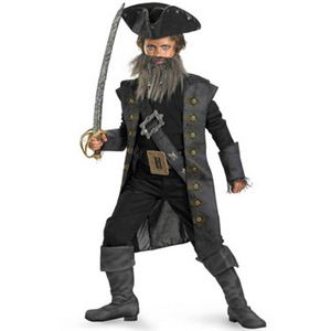 【コスプレ】 disguise Pirate Of The Caribbean ／ Black Beard Deluxe Child 7-8 パイレーツ・オブ・カリビアン 黒ひげ キッズ・子供用