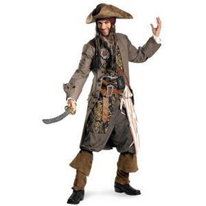 【コスプレ】 disguise Pirate Of The Caribbean ／ Captain Jack Sparrow Deluxe 42-46 パイレーツ・オブ・カリビアン ジャックスパロウ