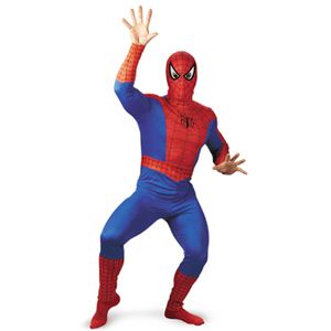 【コスプレ】 disguise Super Hero Squad ／ Spider Man Toddler Muscle （キッズ・子供用） スパイダーマンコスチューム 4-6