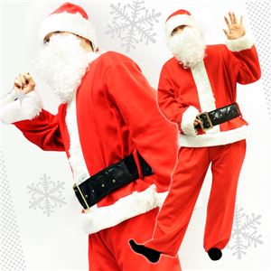 サンタ コスプレ メンズ 【クリスマスコスプレ Peach×Peach メンズ ベーシックサンタクロース 7点セット】 サンタ　衣装  