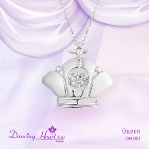 クロスフォーDancing Heart（ダンシングハート）  DH-001  【Queen】　ダイヤモンドペンダント