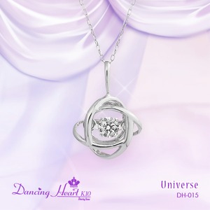 クロスフォーDancing Heart(ダンシングハート)  DH-015  【Universe】　ダイヤモンドペンダント
