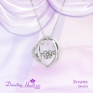 クロスフォーDancing Heart(ダンシングハート)  DH-013  【Dreamy】　ダイヤモンドペンダント