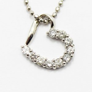0.1ct 天然ダイヤモンド 6ストーン デザイン ペンダント ネックレス