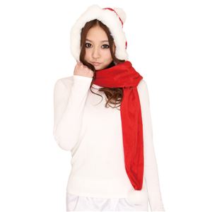【クリスマスコスプレ 衣装】フードマフラー サンタ 4571142469797