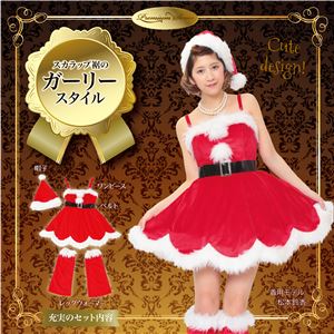 【クリスマスコスプレ 衣装】 フラワーペタルサンタ